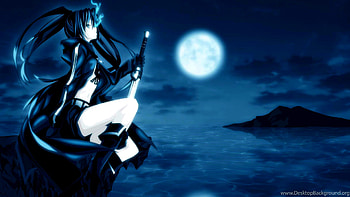 ghost, ghost, katana, anime girl HD wallpaper