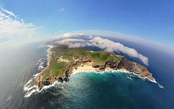 Nature, Ocean, Land, Height, Panorama, Island, Africa, Cape Of Good Hope HD wallpaper