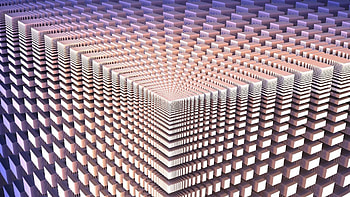 Cubes on cube, illusion pattern, abstract HD wallpaper