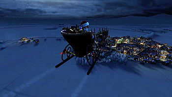 Santa Claus, Sleigh, Christmas, Reindeer HD wallpaper