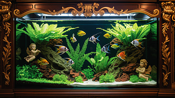 Fish Tank — Serene Aquarium, Angelfish, Tropical Fish HD wallpaper