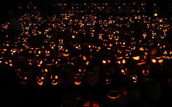 Jack 'O, Halloween, lantern, light, Jack O HD wallpaper