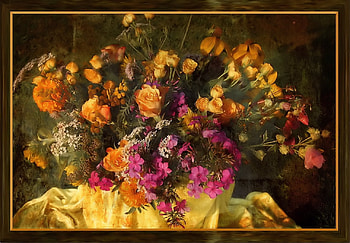 Flowers in Art, Painting, Flower, pretty, Art HD wallpaper
