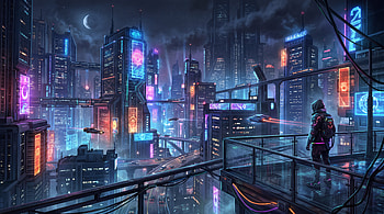 Neon Metropolis — Cyberpunk, Futuristic City HD wallpaper