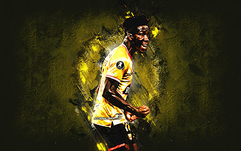Adonis Preciado, Barcelona SC, Ecuadorian footballer, yellow stone background, Adonis Preciado art, grunge art, football HD wallpaper