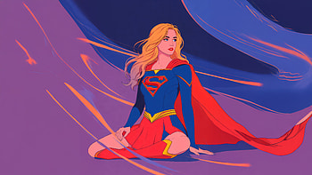 Supergirl Neon Vibes, supergirl, superheroes, artwork, art, digital-art, deviantart HD wallpaper