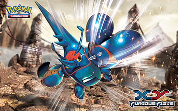 PokÃ©mon TCG: XY—Furious Fists Mega Heracross HD wallpaper