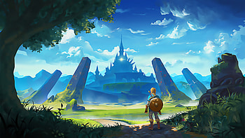 Zelda, Breath of the Wild, Artwork HD wallpaper