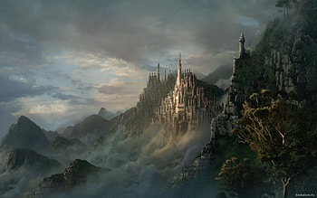 Landscape, Fantasy, Architecture, Castles HD wallpaper