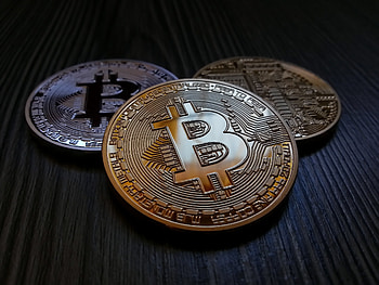 Bitcoin, coins, close up, currency, money HD wallpaper