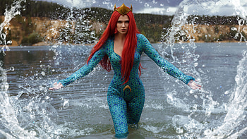Cosplay Mera , mera, superheroes, cosplay HD wallpaper