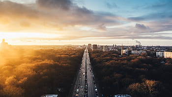 Beautiful City Sunset Evening, city, sunset, evening, graphy HD wallpaper