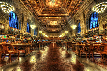 Library, r, , architecture HD wallpaper