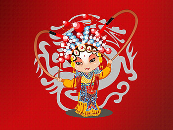 Vector, Girl, Hair, Costume, Peking Opera, Beijing Opera, Rite HD wallpaper