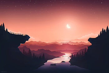 Tranquility Minimal , minimalism, minimalist, artist, artwork, digital-art, deviantart HD wallpaper