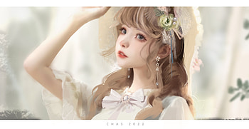 Girl, hat, chas, fantasy, art, face, earring HD wallpaper
