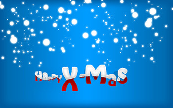 Merry X-Mas, blue, merry christmas, snow HD wallpaper
