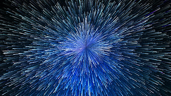 Blue Hyperspace Lines Abstraction Abstract HD wallpaper