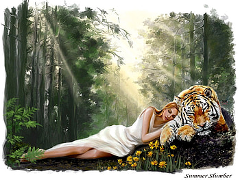 Fantasy girl, abstract, fantasy HD wallpaper