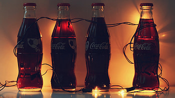 Coca-Cola, backgrounds, Refreshing and bubbly, Iconic soda HD wallpaper