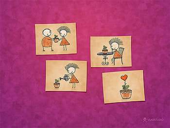 special gift, 3d and cg, hearts, valentine, abstract HD wallpaper