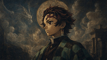 Tanjiro Kamado — Moonlit Warrior HD wallpaper