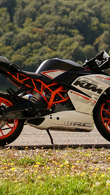 Ktm Rc 390, Beautiful, Grass Background HD phone wallpaper