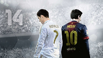 Messi VS Cristiano Ronaldo HD wallpaper