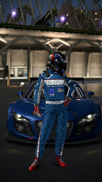 Audi LMS Race Car 25th Anniversary Edition, race car, Audi, video game HD phone wallpaper