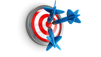Aim concept, Minimalist design, Abstract background, Goal-oriented HD wallpaper