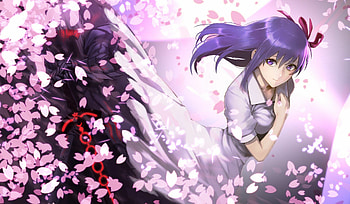 Fate/stay night, Fate series, Sakura Matou, Saber Alter HD wallpaper