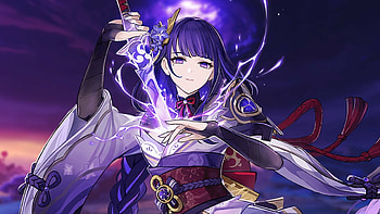 Baal, Genshin Impact HD wallpaper