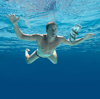Ryan Lochte re-creates Nirvana's Nevermind - ESPN The Magazine Music Issue - ESPN HD wallpaper