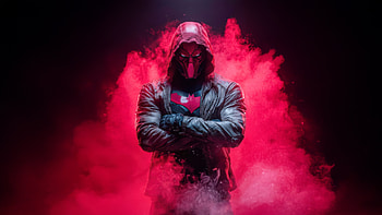 Red Hood The Symbol Of Danger, red-hood, superheroes, artwork, art, digital-art, ai HD wallpaper