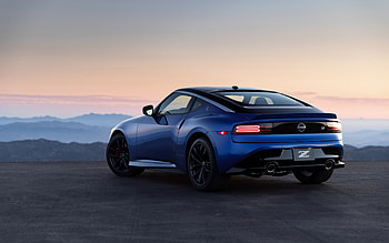 2023, Nissan Z, rear view, exterior, new blue Nissan Z, blue sports coupe, japanese cars, Nissan HD wallpaper
