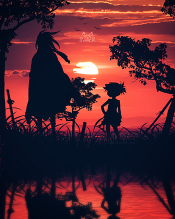 Dororo silhouette , cloud, sky HD phone wallpaper