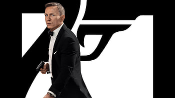 No Time to Die (2021), poster, actor, no time to die, 007, afis, white, black, daniel craig, man, movie, james bond HD wallpaper