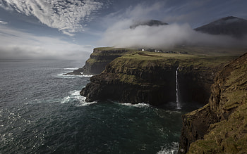 Landscape, Nature, Sea, Shore, Bank, Cliff HD wallpaper