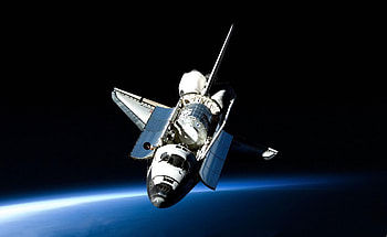 Universe, Shuttle, Shine, Light, Flight, Open Space HD wallpaper