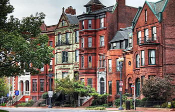 Brownstones, Washington, D.C. HD wallpaper