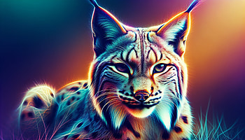 Lynx Majesty: Stunning Ultra, lynx, Wildlife, portrait, colorful, Animal HD wallpaper
