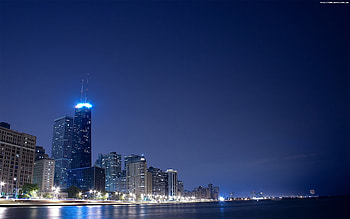 Landscape, Cities, Sky, Night HD wallpaper
