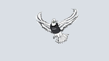 Peace, Minimalism, War HD wallpaper