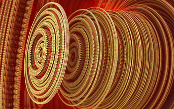 Background, Circles, Shine, Light, 3D, Figure HD wallpaper