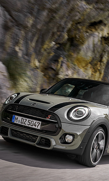 Compact MINI Cooper S, Grey car, background HD phone wallpaper