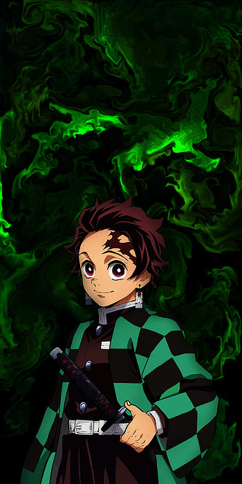 Tanjiro, art, cartoon HD phone wallpaper