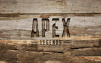 Apex Legends wooden emblem, , wooden backgrounds, games brands, Apex Legends emblem, creative, wood carving, Apex Legends HD wallpaper