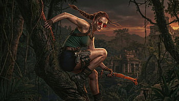 Lara Croft Emergence, sophie-turner, lara-croft, tv-series, amazon-prime-video, artwork, art, digital-art, tv-shows HD wallpaper