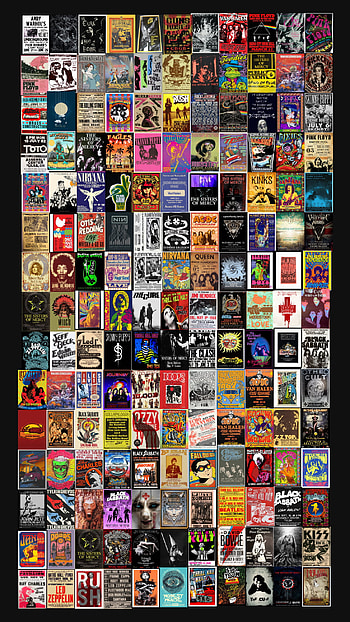 Collage Concert Poster, art HD phone wallpaper