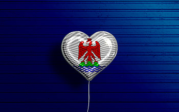 I Love Nice, , realistic balloons, blue wooden background, Day of Nice, french cities, flag of Nice, France, balloon with flag, Nice flag, Nice HD wallpaper